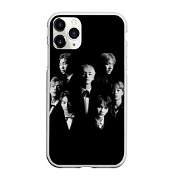 Чехол iPhone 11 Pro матовый BTS BLACK, цвет: 3D-белый