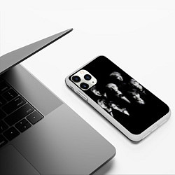 Чехол iPhone 11 Pro матовый BTS BLACK, цвет: 3D-белый — фото 2
