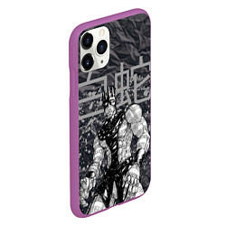Чехол iPhone 11 Pro матовый Whitesnake - stand of Enrico Pucci - Jojo, цвет: 3D-фиолетовый — фото 2