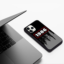 Чехол iPhone 11 Pro матовый 1986 - в красной рамке на темном, цвет: 3D-черный — фото 2