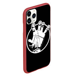 Чехол iPhone 11 Pro матовый Кисть руки, цвет: 3D-красный — фото 2