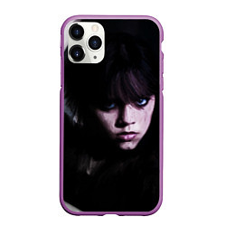 Чехол iPhone 11 Pro матовый Дочь Аддамсов - танцующая Уэнсдэй, цвет: 3D-фиолетовый