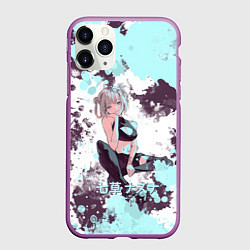 Чехол iPhone 11 Pro матовый Милая Надзуна Нанакуса арт, цвет: 3D-фиолетовый