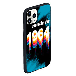 Чехол iPhone 11 Pro матовый Made in 1964: liquid art, цвет: 3D-черный — фото 2