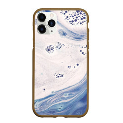 Чехол iPhone 11 Pro матовый Мыльная Текстура, цвет: 3D-коричневый