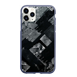 Чехол iPhone 11 Pro матовый Серые полосы, цвет: 3D-серый