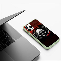 Чехол iPhone 11 Pro матовый Дудка - Алиса, цвет: 3D-салатовый — фото 2