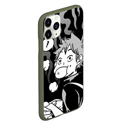 Чехол iPhone 11 Pro матовый Хината из Haikyuu!!, цвет: 3D-темно-зеленый — фото 2