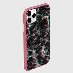 Чехол iPhone 11 Pro матовый Сеть нейронов, цвет: 3D-малиновый — фото 2