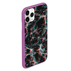 Чехол iPhone 11 Pro матовый Сеть нейронов, цвет: 3D-фиолетовый — фото 2