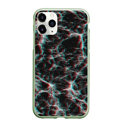 Чехол iPhone 11 Pro матовый Сеть нейронов, цвет: 3D-салатовый