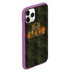 Чехол iPhone 11 Pro матовый Вадим камуфляж, цвет: 3D-фиолетовый — фото 2