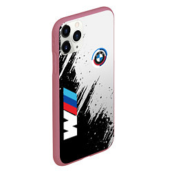 Чехол iPhone 11 Pro матовый BMW - м комплектация, цвет: 3D-малиновый — фото 2