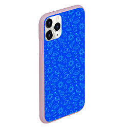 Чехол iPhone 11 Pro матовый Космоузор, цвет: 3D-розовый — фото 2