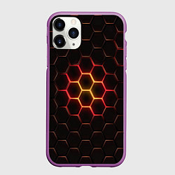 Чехол iPhone 11 Pro матовый Cyberpunk stiill, цвет: 3D-фиолетовый