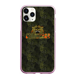 Чехол iPhone 11 Pro матовый Станислав, цвет: 3D-розовый