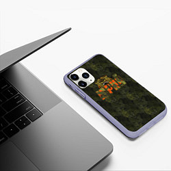 Чехол iPhone 11 Pro матовый Юрий камуфляж, цвет: 3D-светло-сиреневый — фото 2