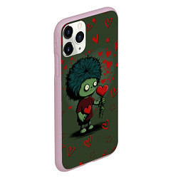 Чехол iPhone 11 Pro матовый Возьми сердце, цвет: 3D-розовый — фото 2