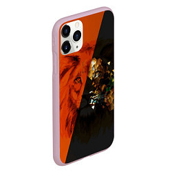 Чехол iPhone 11 Pro матовый Царь всея зверей, цвет: 3D-розовый — фото 2