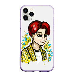 Чехол iPhone 11 Pro матовый Jungkook aidol, цвет: 3D-светло-сиреневый