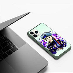 Чехол iPhone 11 Pro матовый Шуга в спортивном, цвет: 3D-темно-зеленый — фото 2
