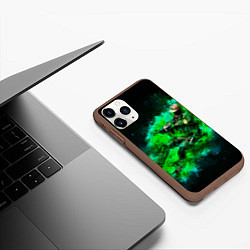 Чехол iPhone 11 Pro матовый Контр-террорист в тумане, цвет: 3D-коричневый — фото 2