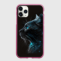 Чехол iPhone 11 Pro матовый Кошечка с голубыми глазами
