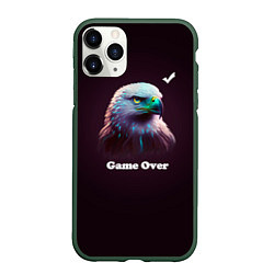 Чехол iPhone 11 Pro матовый Hawk-game over, цвет: 3D-темно-зеленый