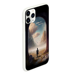 Чехол iPhone 11 Pro матовый Верь в мечту, цвет: 3D-белый — фото 2