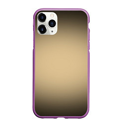 Чехол iPhone 11 Pro матовый Бежевый градиент, цвет: 3D-фиолетовый