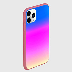 Чехол iPhone 11 Pro матовый Неоновые краски космоса, цвет: 3D-малиновый — фото 2