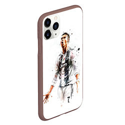 Чехол iPhone 11 Pro матовый CR 7 Juventus, цвет: 3D-коричневый — фото 2