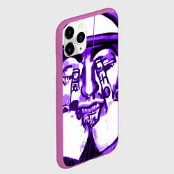 Чехол iPhone 11 Pro матовый F**K, цвет: 3D-фиолетовый — фото 2