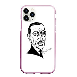 Чехол iPhone 11 Pro матовый Igor Stravinsky, цвет: 3D-розовый