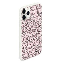 Чехол iPhone 11 Pro матовый Буквы: весна, цвет: 3D-белый — фото 2