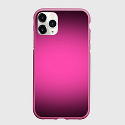 Чехол iPhone 11 Pro матовый Кислотный розовый с градиентом, цвет: 3D-малиновый