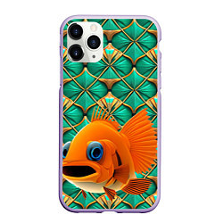 Чехол iPhone 11 Pro матовый Сказочная золотая рыбка