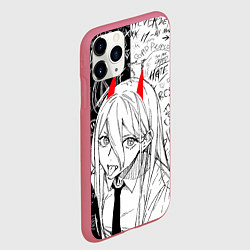 Чехол iPhone 11 Pro матовый Это же Пауэр, цвет: 3D-малиновый — фото 2