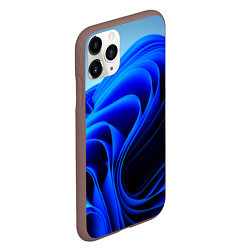 Чехол iPhone 11 Pro матовый Win 11 заставка, цвет: 3D-коричневый — фото 2