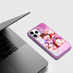 Чехол iPhone 11 Pro матовый BTS K-pop, цвет: 3D-фиолетовый — фото 2