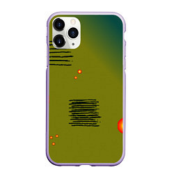 Чехол iPhone 11 Pro матовый Art chaos, цвет: 3D-светло-сиреневый