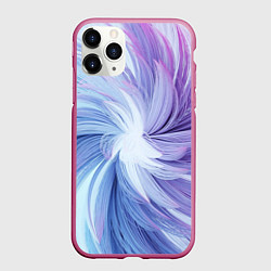 Чехол iPhone 11 Pro матовый Вихрь красок, цвет: 3D-малиновый