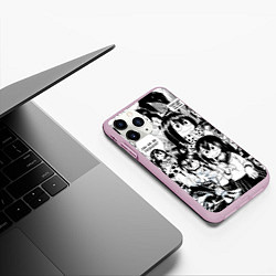 Чехол iPhone 11 Pro матовый Цую Асуи - Моя геройская академия, цвет: 3D-розовый — фото 2