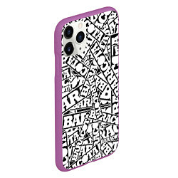 Чехол iPhone 11 Pro матовый Baracota Stickers, цвет: 3D-фиолетовый — фото 2