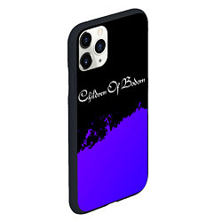 Чехол iPhone 11 Pro матовый Children of Bodom purple grunge, цвет: 3D-черный — фото 2