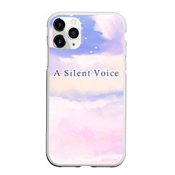 Чехол iPhone 11 Pro матовый A Silent Voice sky clouds, цвет: 3D-белый
