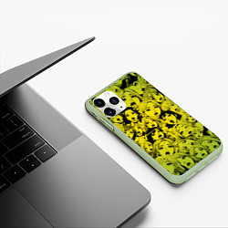 Чехол iPhone 11 Pro матовый Ahegao: Лайм, цвет: 3D-салатовый — фото 2