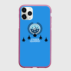 Чехол iPhone 11 Pro матовый Strider squadron, цвет: 3D-малиновый