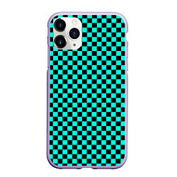Чехол iPhone 11 Pro матовый Принт квадраты, цвет: 3D-светло-сиреневый