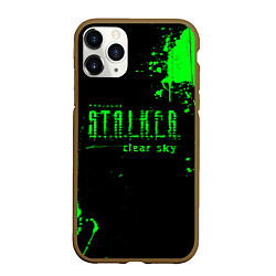 Чехол iPhone 11 Pro матовый Stalker sky art, цвет: 3D-коричневый